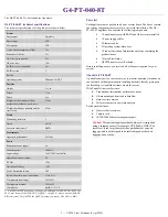 Preview for 2 page of Viavi G4-PT-040-8T Hardware Installation