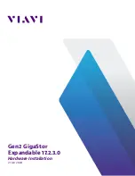 Предварительный просмотр 1 страницы Viavi Gen2 GigaStor Hardware Installation