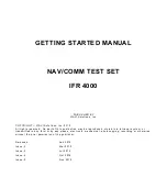 Предварительный просмотр 2 страницы Viavi IFR 4000 Getting Started Manual