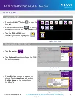 Preview for 3 page of Viavi MTS 2000 Quick Card User Manual