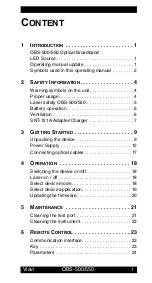 Preview for 3 page of Viavi OBS-500 Operating Manual