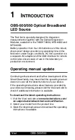 Preview for 5 page of Viavi OBS-500 Operating Manual