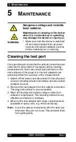 Preview for 24 page of Viavi OBS-500 Operating Manual