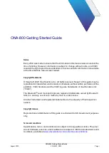 Preview for 2 page of Viavi ONA-800A-MF Getting Started Manual