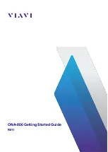 Viavi OneAdvisor ONA-800 Getting Started Manual предпросмотр