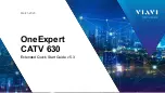 Предварительный просмотр 1 страницы Viavi OneExpert CATV Extended Quick Start Manual