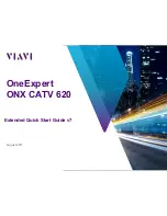 Viavi OneExpert ONX CATV 620 Quick Start Manual preview