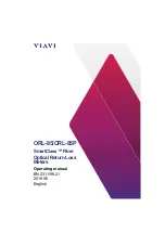 Viavi SmartClass ORL-85 Operating Manual preview