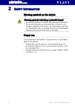 Preview for 8 page of Viavi SmartPocket OLS-34V2 Operating Manual