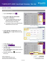Предварительный просмотр 6 страницы Viavi T-BERD/MTS 4000 Quick Start Manual