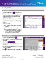 Предварительный просмотр 4 страницы Viavi T-BERD/MTS-580 Quick Manual
