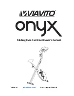 Preview for 1 page of Viavito Onyx Owner'S Manual