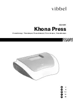 Preview for 1 page of Vibbel Khona Press 0009351 Manual