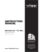 Preview for 1 page of Vibe BlackDeath 15 SPL Instruction Manual