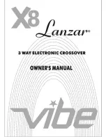 Vibe LANZAR X8 Owner'S Manual preview