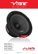 Предварительный просмотр 2 страницы Vibe SLICK PRO 37T Owner'S Manual