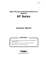 Предварительный просмотр 1 страницы Vibra AF-220 Operation Manual