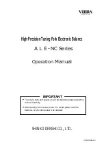 Предварительный просмотр 1 страницы Vibra ALE-NC Series Operation Manual