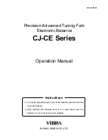 Предварительный просмотр 1 страницы Vibra CE series Operation Manual