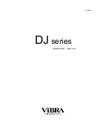 Предварительный просмотр 1 страницы Vibra DJ series Operation Manual