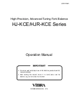 Предварительный просмотр 1 страницы Vibra HJ-KCE series Operation Manual