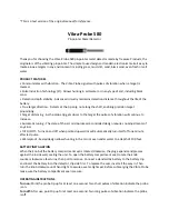 Preview for 1 page of Vibra Probe 580 Quick Start Manual