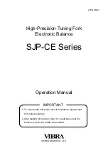 Vibra SJP-CE Series Operation Manual preview