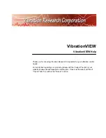 Preview for 2 page of Vibration Research Corporation VibrationVIEW Manual