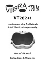 Vibratrim VT202+1 Owner'S Manual, Instructions & Warranty preview