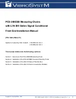 Preview for 1 page of VibroSystM LIN-300 Series Installation Manual