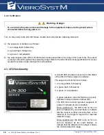 Preview for 38 page of VibroSystM LIN-300 Series Installation Manual