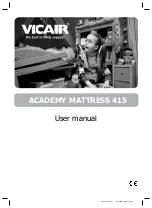 Preview for 1 page of Vicair Academy Mattress 415 User Manual