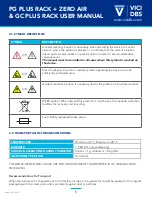 Preview for 5 page of VICI DBS DB-FH-1800 Zero Air User Manual