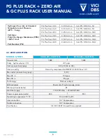 Preview for 8 page of VICI DBS DB-FH-1800 Zero Air User Manual