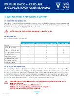 Preview for 22 page of VICI DBS DB-FH-1800 Zero Air User Manual