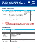 Preview for 34 page of VICI DBS DB-FH-1800 Zero Air User Manual