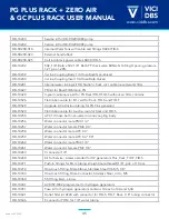 Preview for 45 page of VICI DBS DB-FH-1800 Zero Air User Manual