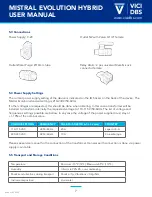 Предварительный просмотр 8 страницы VICI DBS MISTRAL EVOLUTION HYBRID User Manual