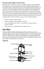 Предварительный просмотр 3 страницы Vicks CoolRelief VUL600 Series Use And Care Manual