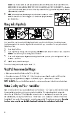 Preview for 6 page of Vicks CoolRelief VUL600 Series Use And Care Manual