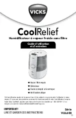 Preview for 11 page of Vicks CoolRelief VUL600 Series Use And Care Manual