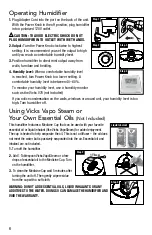 Preview for 6 page of Vicks EasyCare+ Top Fill Use And Care Manual