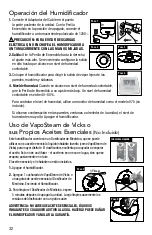 Preview for 32 page of Vicks EasyCare+ Top Fill Use And Care Manual