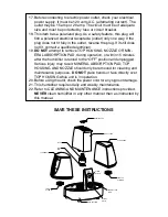 Preview for 3 page of Vicks Germ-Free V790 Instructions Manual