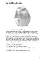 Preview for 3 page of Vicks MiniFilterFree VUL520 Use And Care Manual