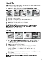 Preview for 5 page of Vicks MiniFilterFree VUL520 Use And Care Manual