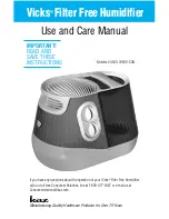 Vicks V4500 Use And Care Manual preview