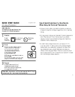 Preview for 2 page of Vicks V977C-AUS Quick Start Manual