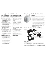 Preview for 2 page of Vicks VEV320 Series Use And Care Manual