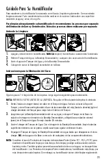 Preview for 31 page of Vicks VEV400 Series Use And Care Manual